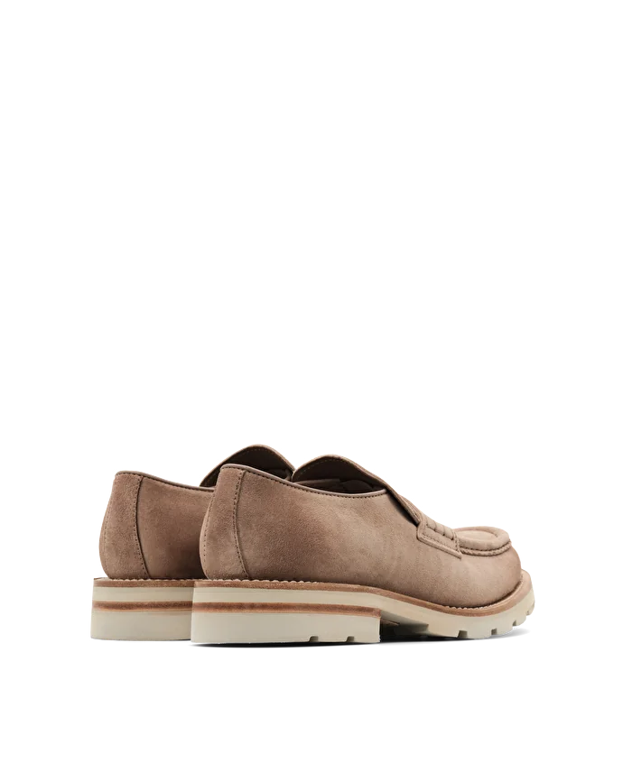 Lottusse Mocassins Murphy Cuir De Cerf Taupe