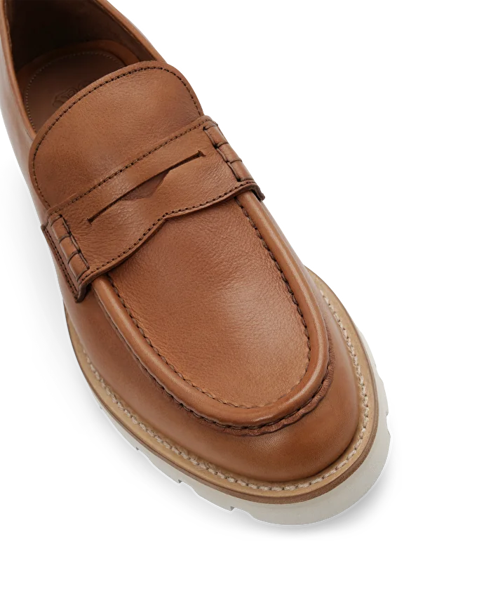 Lottusse Mocassins Murphy Cuir De Veau Marron