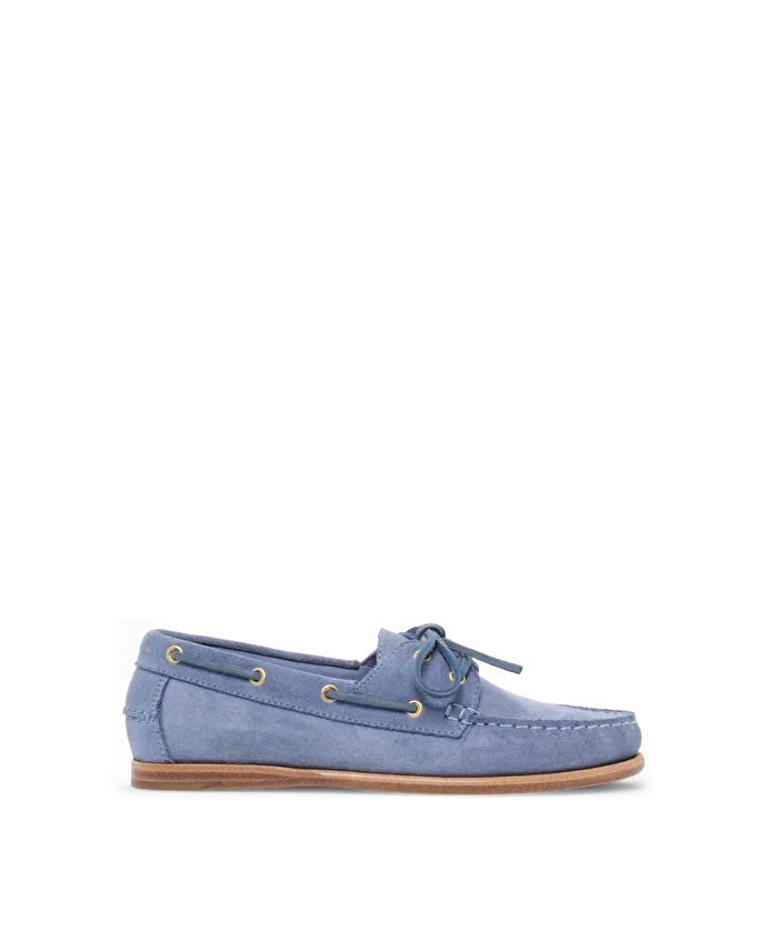 Lottusse Mocassins Nautic Cuir De Veau Bleu