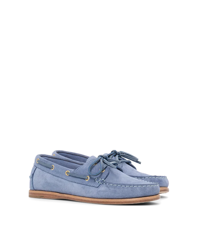 Lottusse Mocassins Nautic Cuir De Veau Bleu