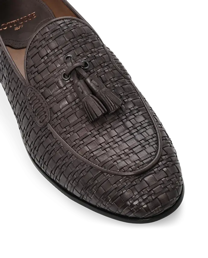 Lottusse Mocassins Verona Cuir De Veau Gris Plomb