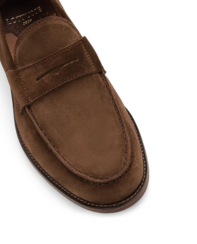 Lottusse Mocassins Yale Cuir De Veau Marron