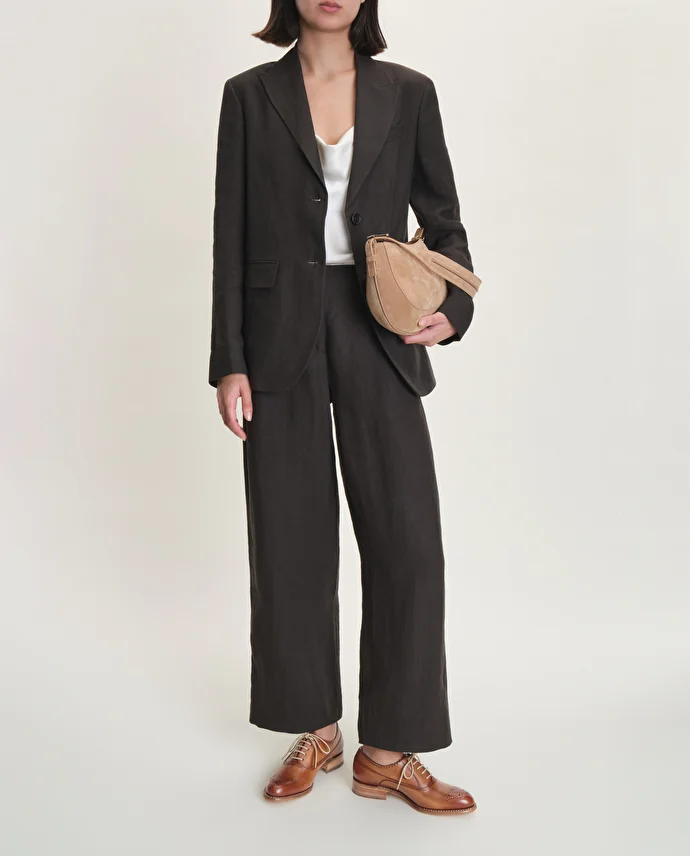 Lottusse Oxford Cambridge Cuir De Veau Marron