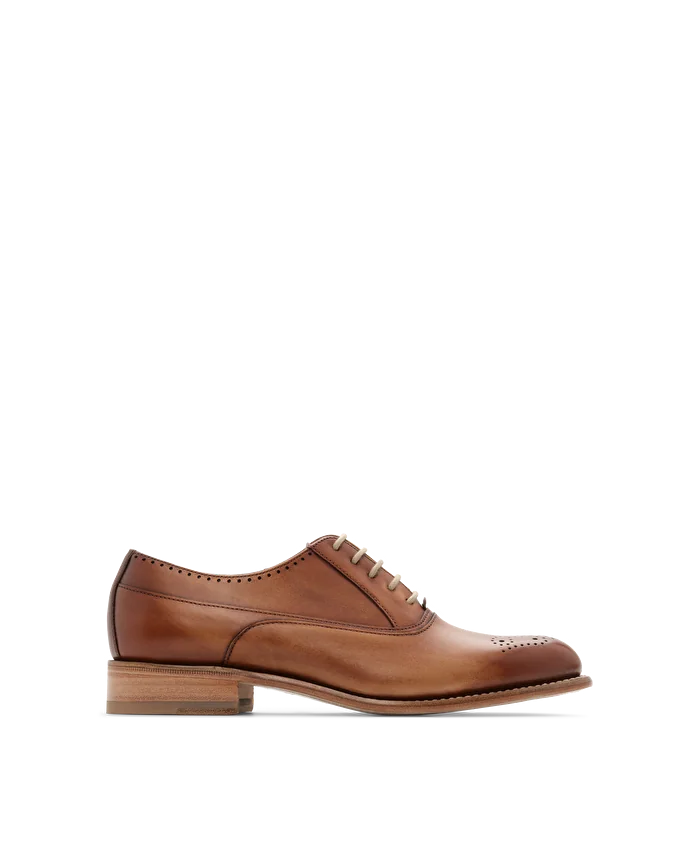 Lottusse Oxford Cambridge Cuir De Veau Marron