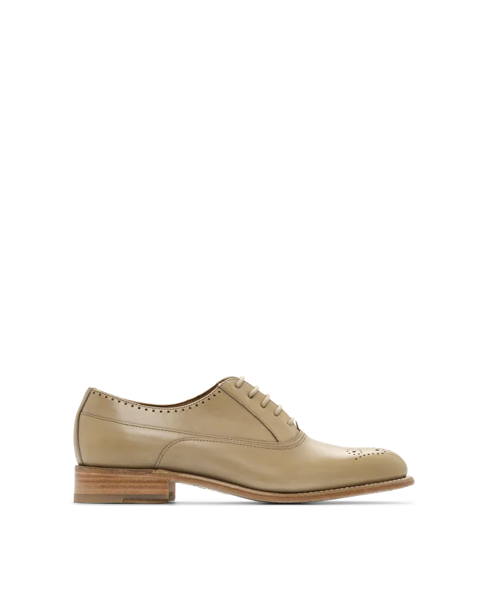 Lottusse Oxford Cambridge Cuir De Veau Vert