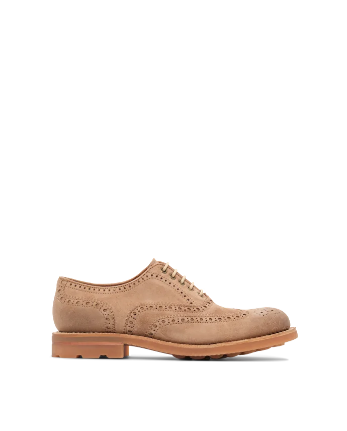 lottusse Oxford en daim de cerf taupe
