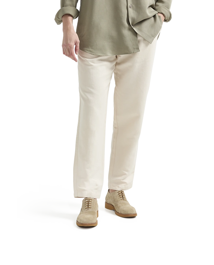 Lottusse Oxford En Veau Daim Taupe