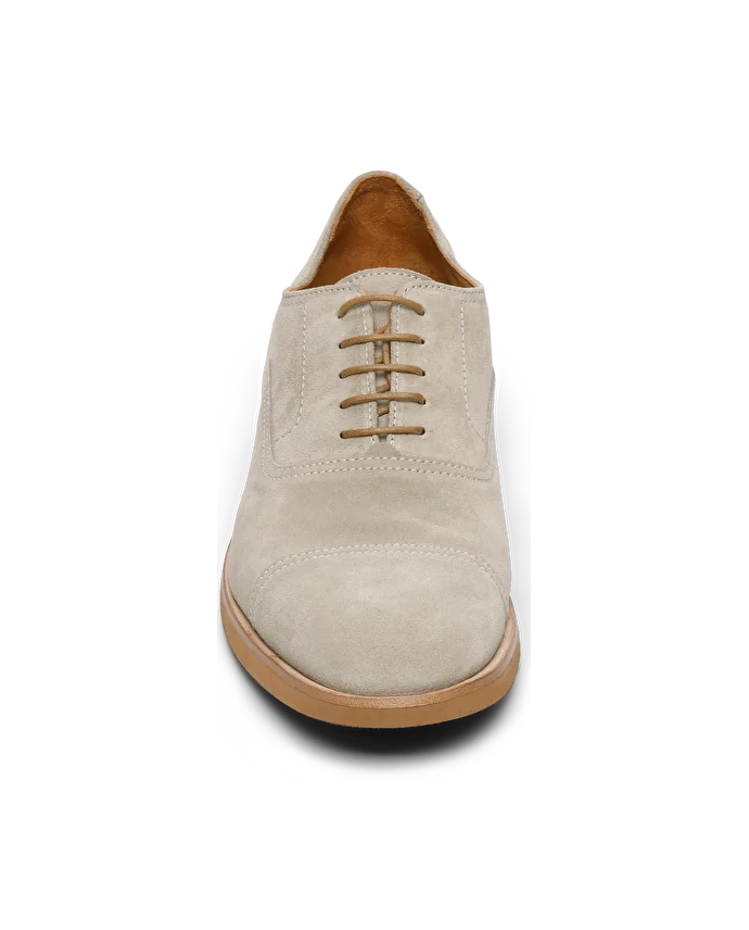 Lottusse Oxford En Veau Daim Taupe