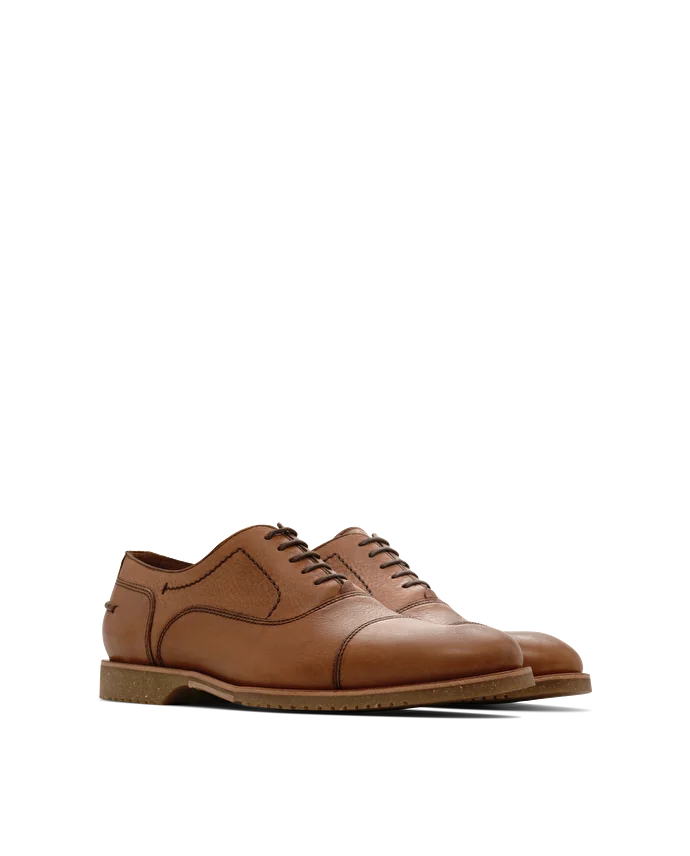 Lottusse Oxford Siena Cuir De Veau Marron