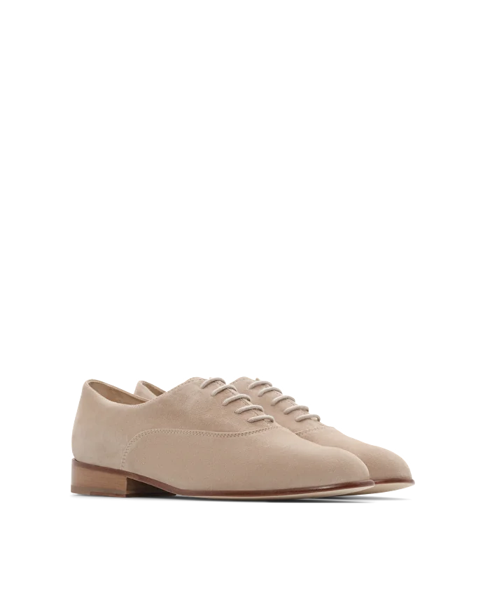 Lottusse Oxford Soller Cuir D'Agneau Taupe