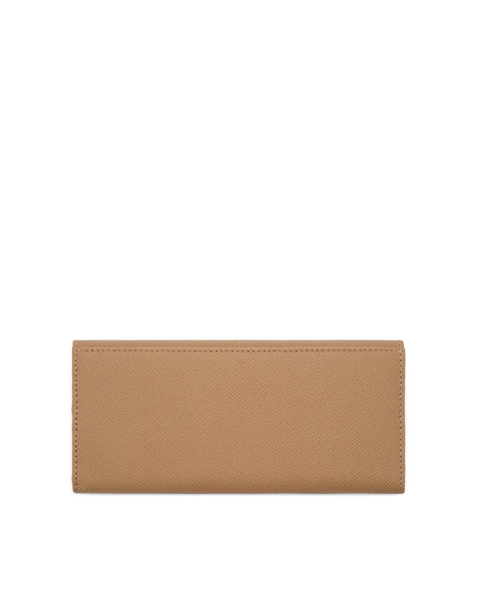 Lottusse Portefeuille En Cuir De Vache Beige