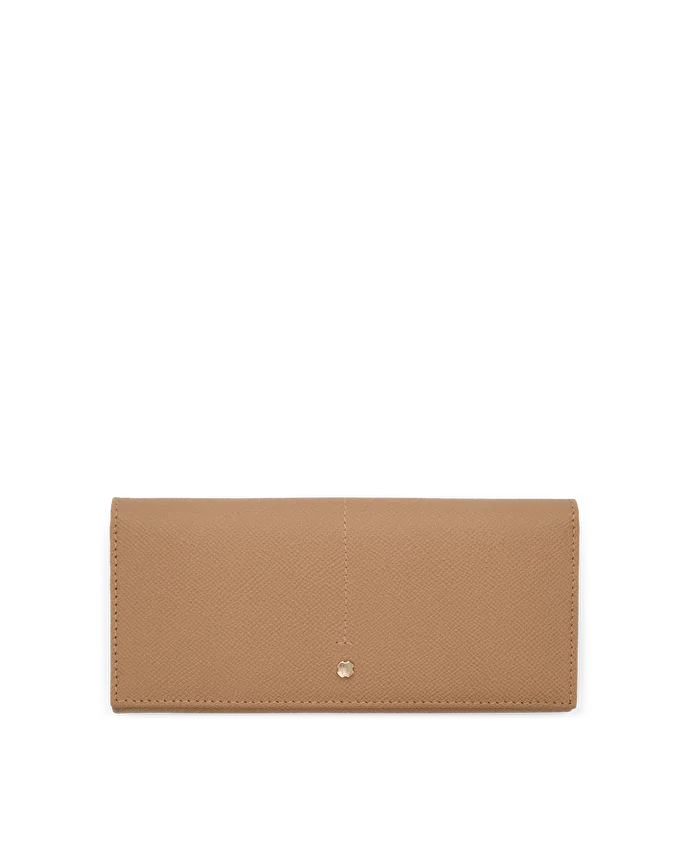 lottusse Portefeuille en cuir de vache beige