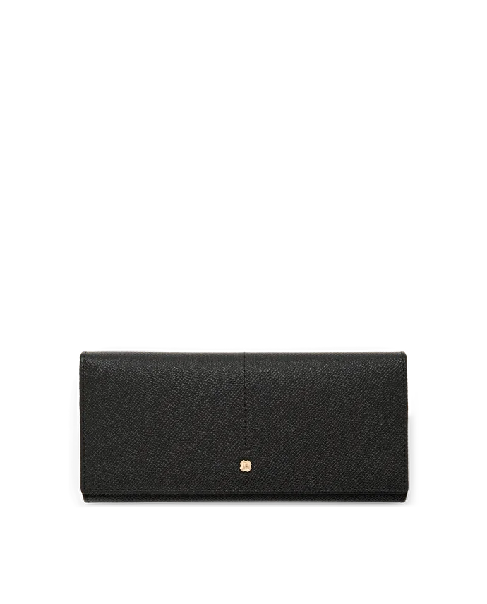 lottusse Portefeuille en cuir de vache Noir