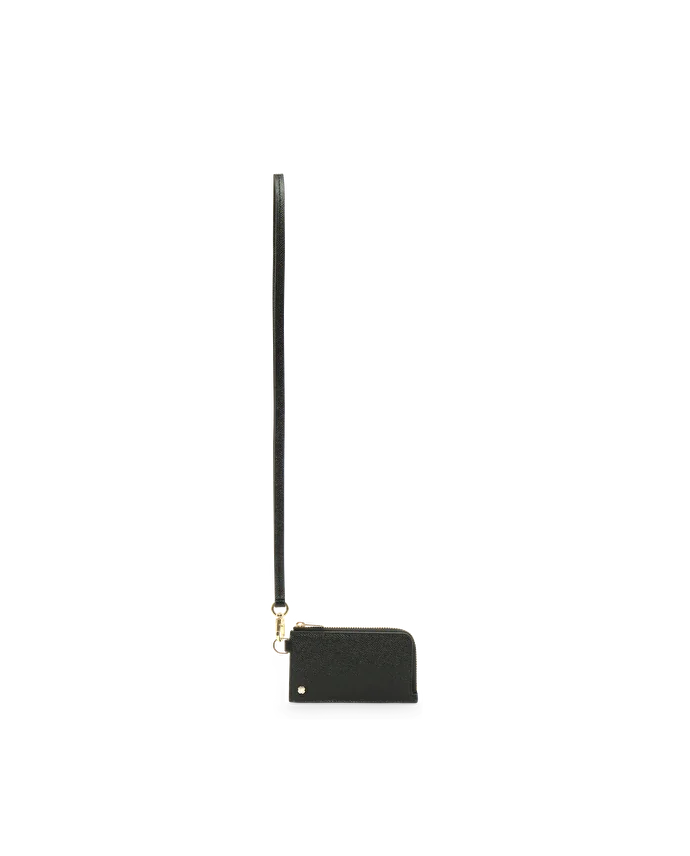 Lottusse Portefeuille En Cuir De Vache Noir