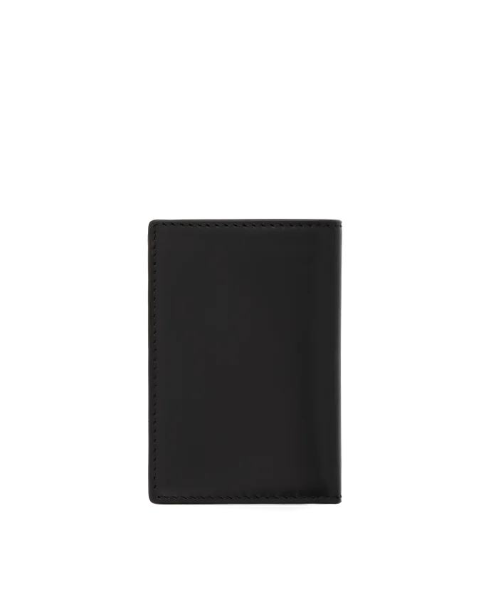 Lottusse Portefeuille En Cuir De Vache Noir