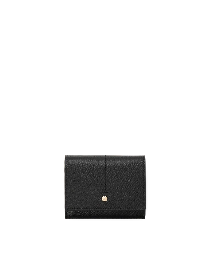 lottusse Portefeuille en cuir de vache Noir