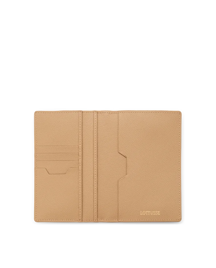 Lottusse Portefeuille En Cuir De Vachette Beige