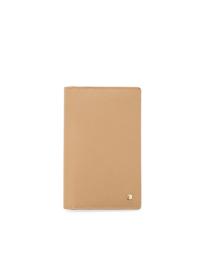 lottusse Portefeuille en Cuir de Vachette Beige