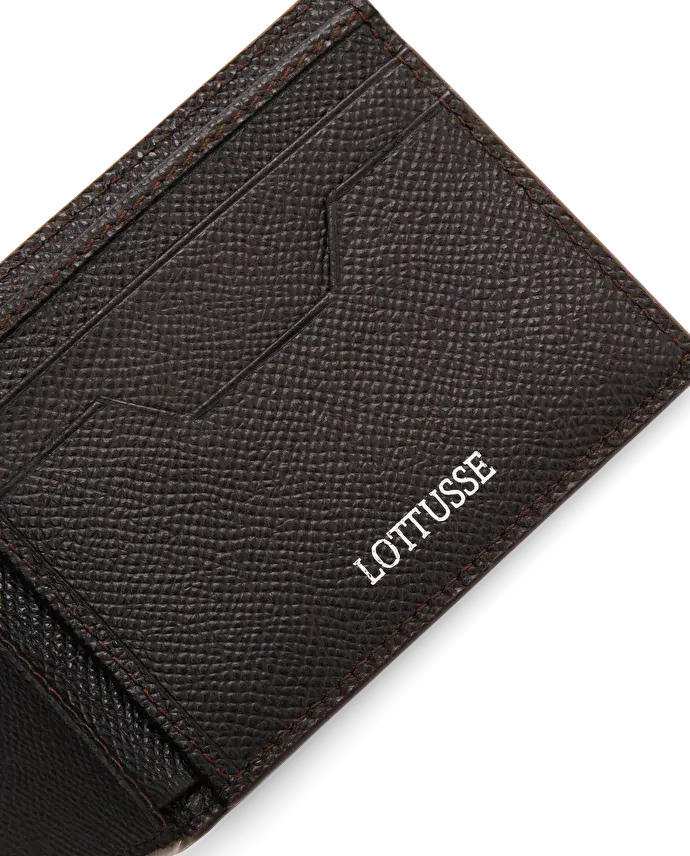 Lottusse Portefeuille En Cuir Moka