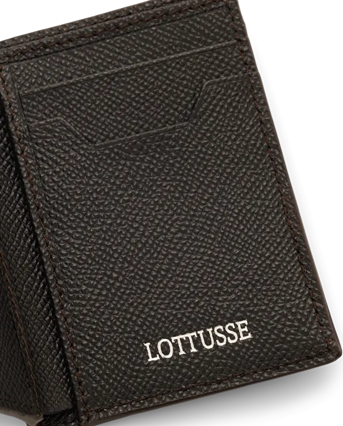 Lottusse Portefeuille En Cuir Moka