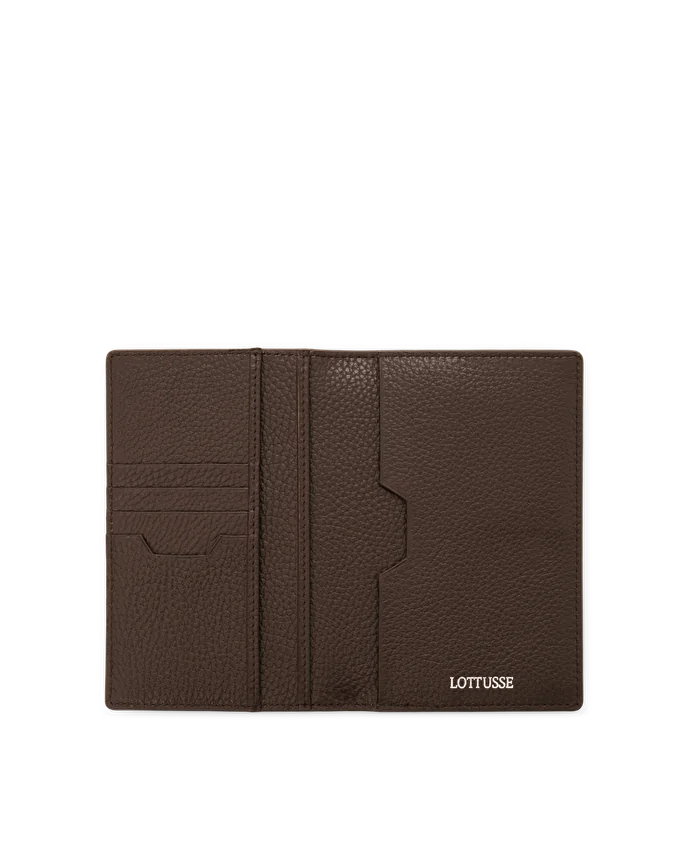 Lottusse Portefeuille En Peau De Vache Marron