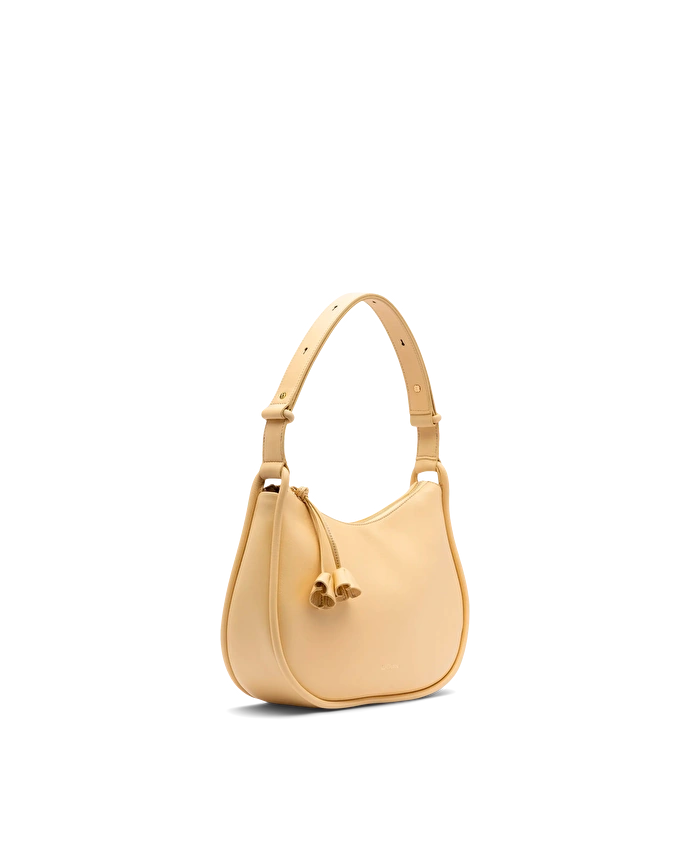 Lottusse Sac à épaule Serena En Cuir Jaune