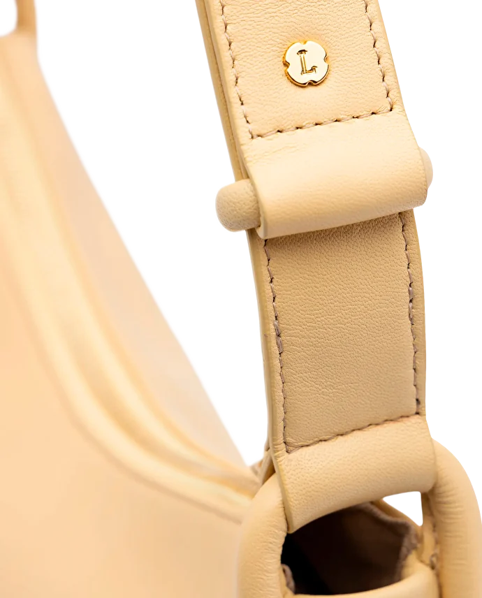 Lottusse Sac à épaule Serena En Cuir Jaune