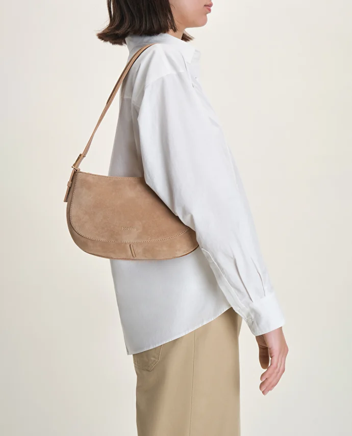 Lottusse Sac à épaule Talaia Cuir De Veau Marron