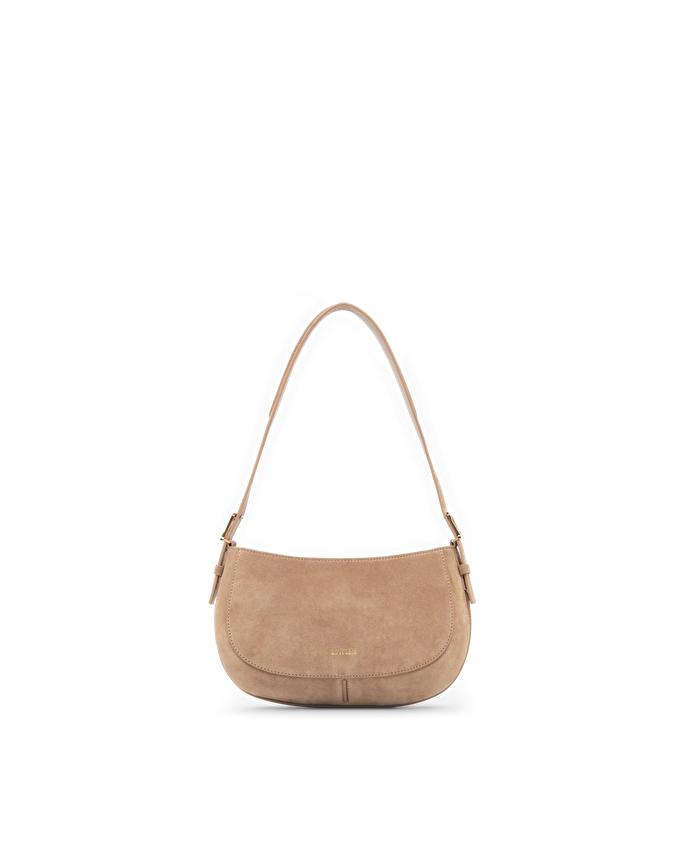 Lottusse Sac à épaule Talaia Cuir De Veau Marron