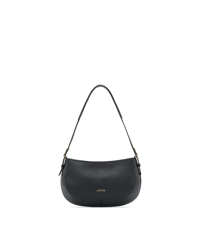 Lottusse Sac à épaule Talaia Cuir De Veau Noir
