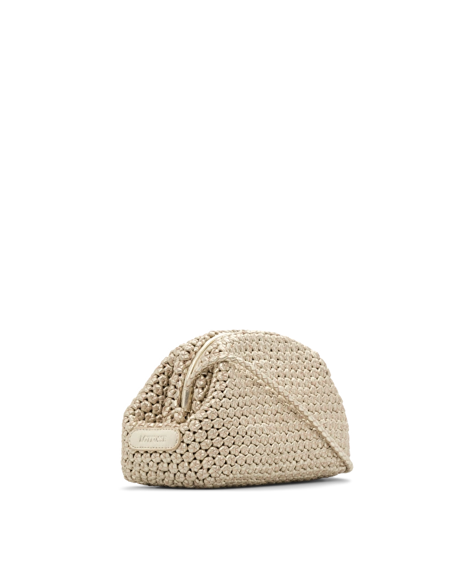 Lottusse Sac à Main Noodbag Cuir D'Agneau Doré