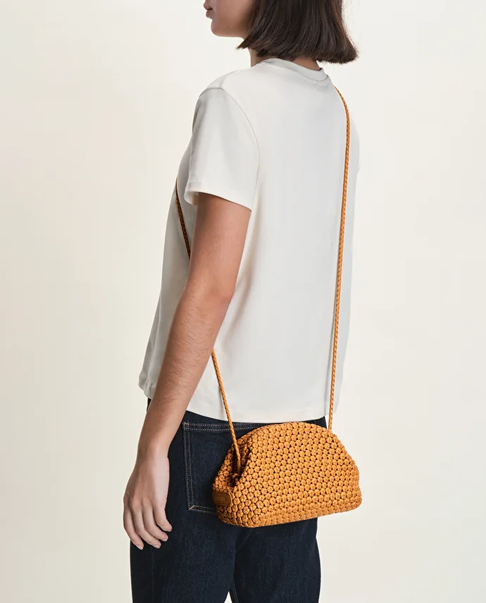 Lottusse Sac à Main Noodbag Cuir D'Agneau Jaune