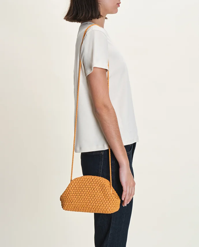 lottusse Sac à main Noodbag Cuir d'Agneau Jaune