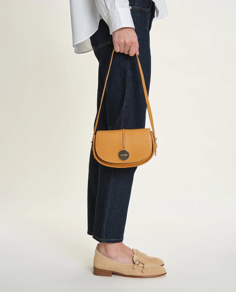 lottusse Sac à main Talaia Cuir de Veau Jaune