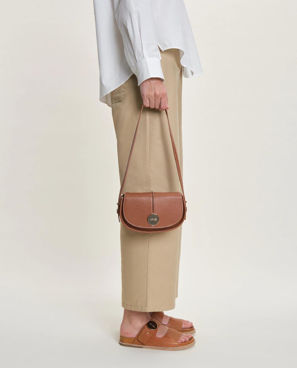 lottusse Sac à main Talaia Cuir de Veau Marron