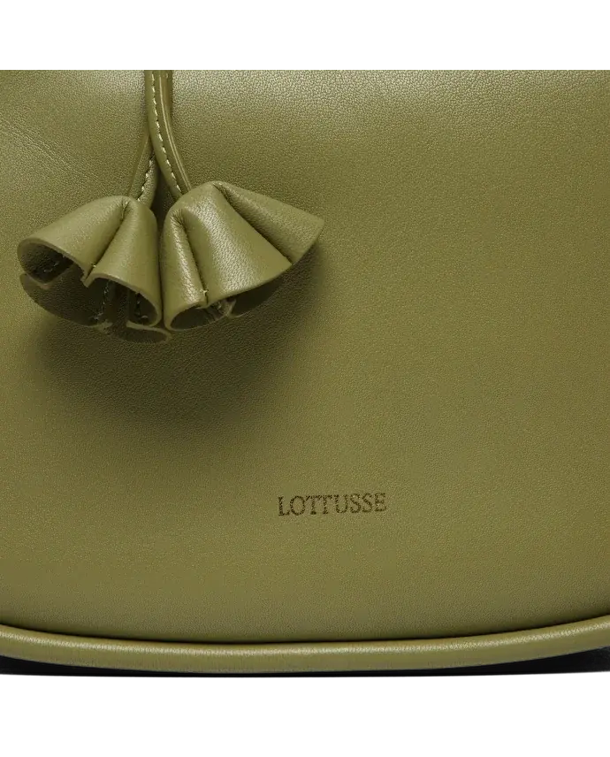 Lottusse Sac BandouliÃ¨re En Cuir D'Agneau Olive