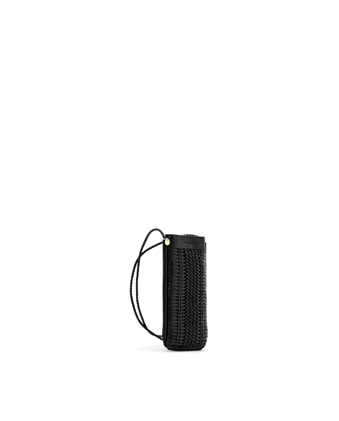 Lottusse Sac Bandoulière Edit Cuir De Chèvre Noir