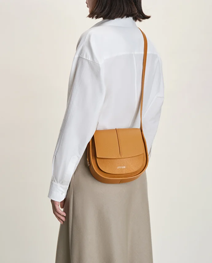 Lottusse Sac Bandoulière Talaia Cuir De Veau Jaune