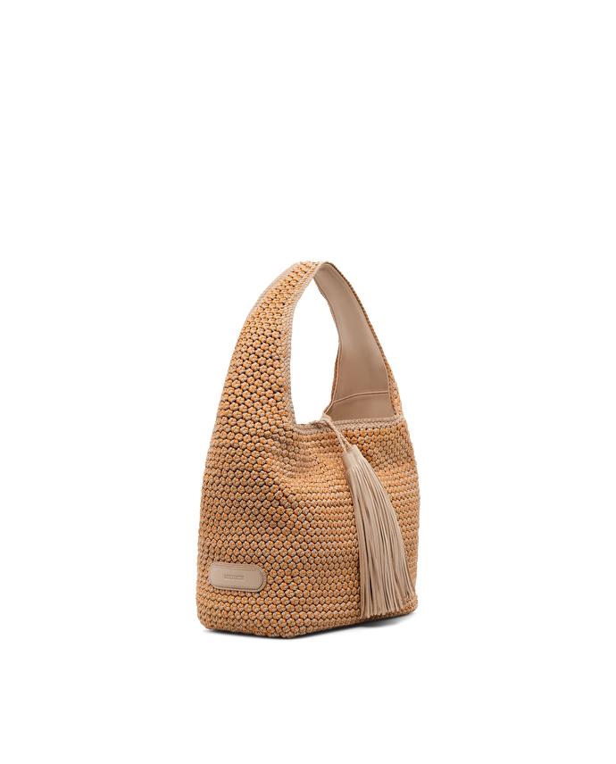 Lottusse Sac Hobo Noodbag Cuir D'Agneau Jaune