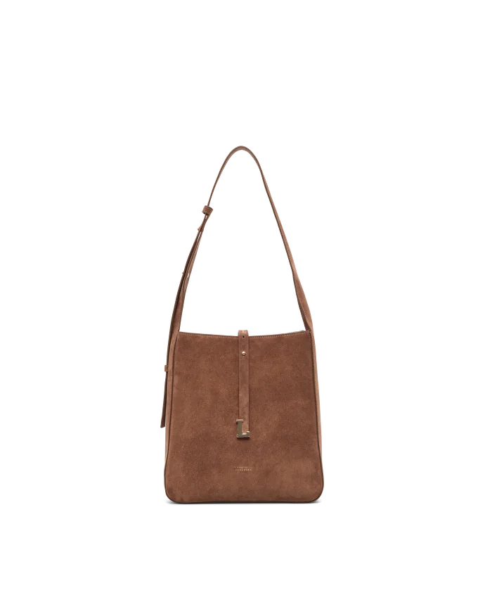 Lottusse Sac Hobo Talaia Cuir De Veau Marron