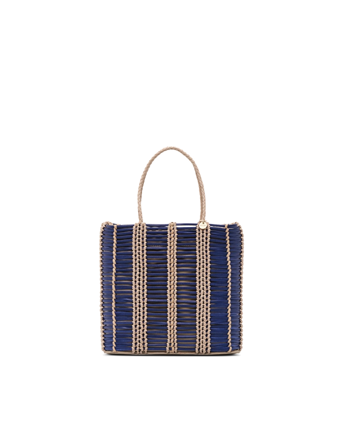 Lottusse Sac Seau Edit Cuir De Veau Bleu