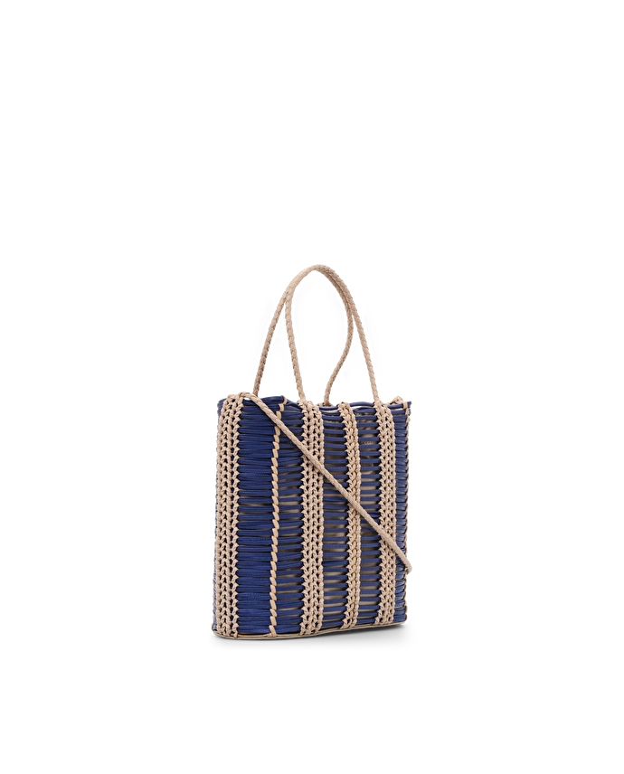 Lottusse Sac Seau Edit Cuir De Veau Bleu