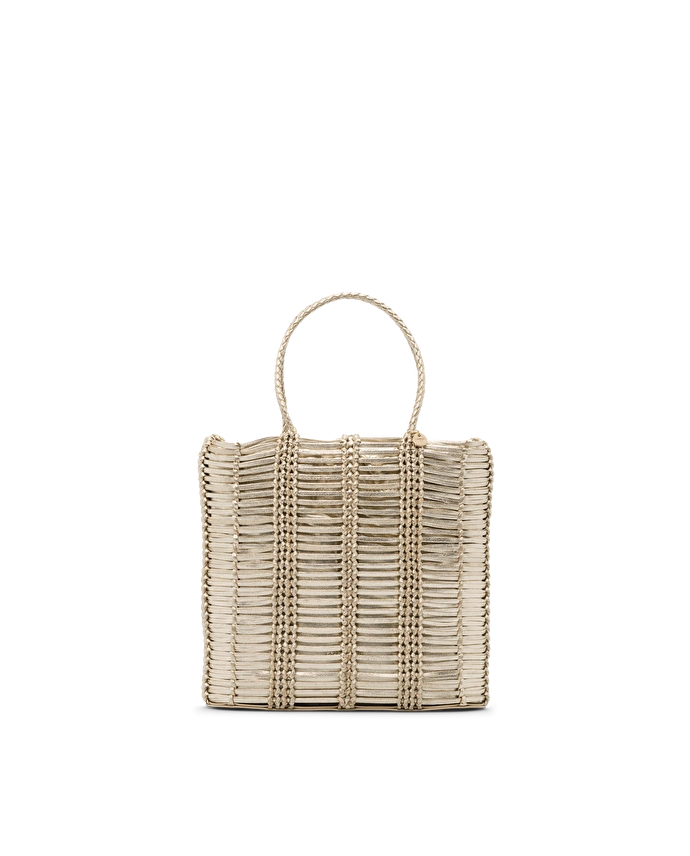 Lottusse Sac Seau Edit Cuir De Veau Or