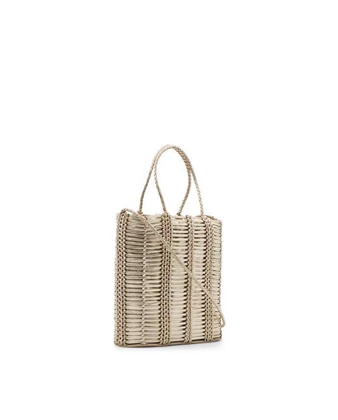 Lottusse Sac Seau Edit Cuir De Veau Or