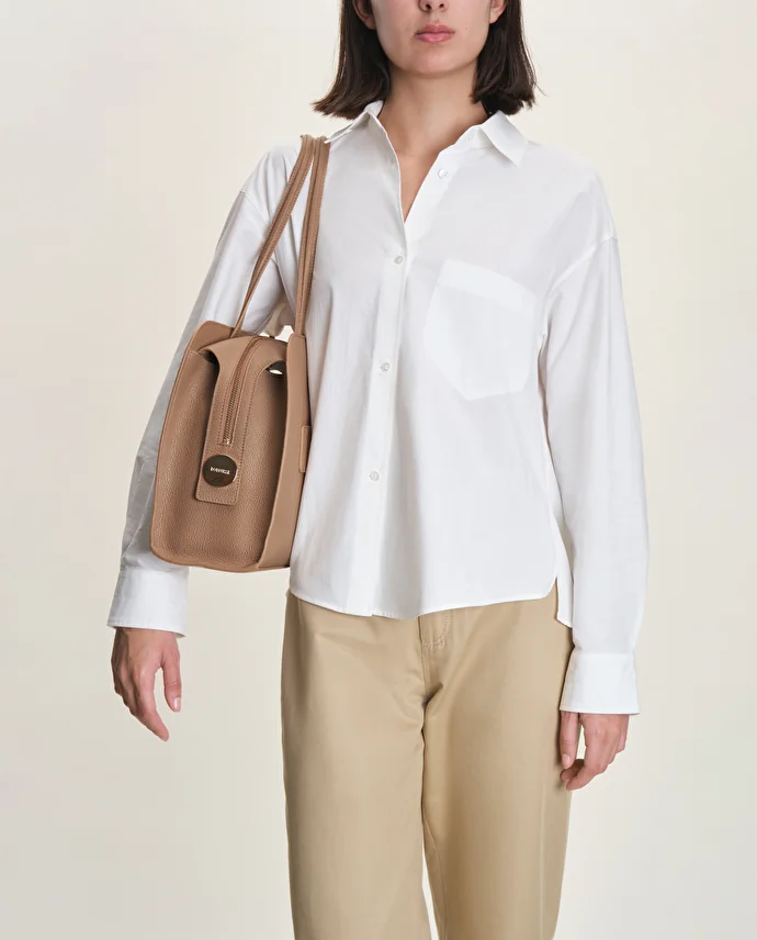 Lottusse Sac Shopper Talaia Cuir De Veau Naturel