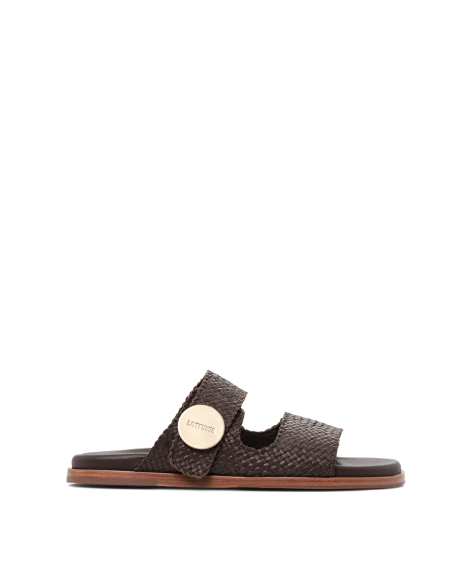Lottusse Sandales Bioo Cuir De Chèvre Bourgogne