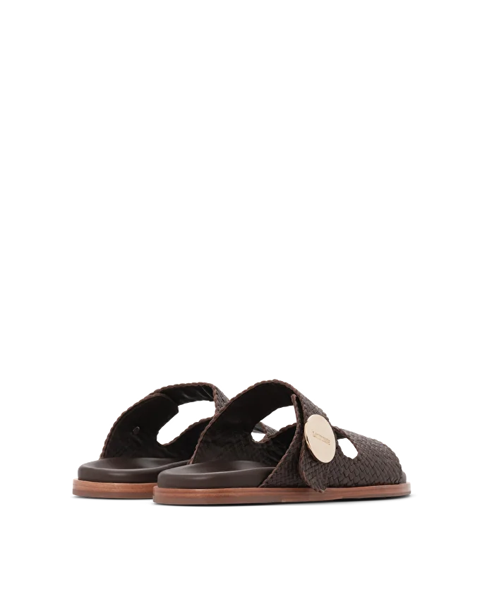 Lottusse Sandales Bioo Cuir De Chèvre Bourgogne