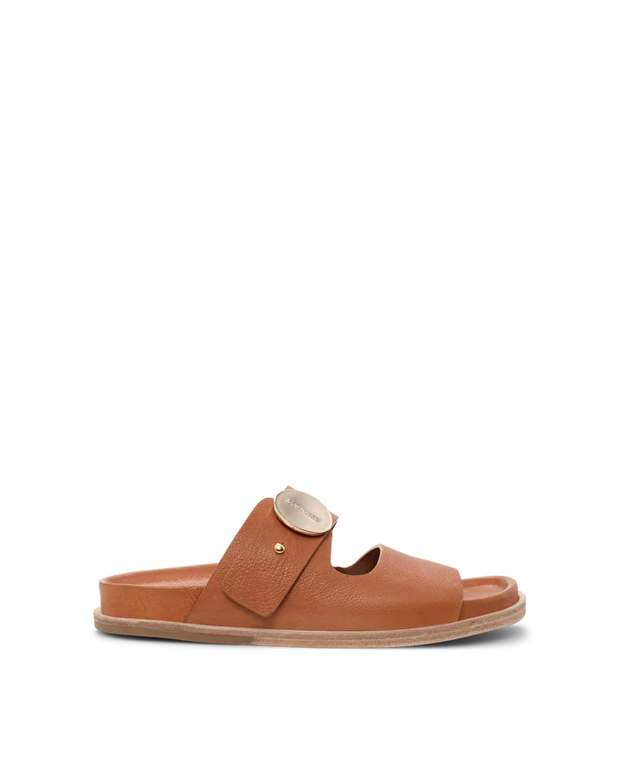 Lottusse Sandales Bioo Cuir De Veau Marron