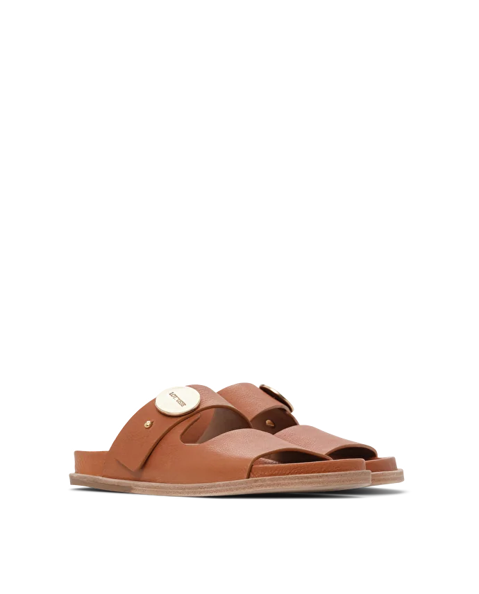 Lottusse Sandales Bioo Cuir De Veau Marron