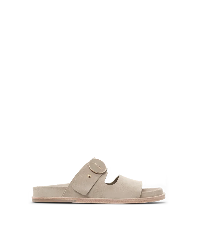 Lottusse Sandales Bioo Cuir De Veau Taupe